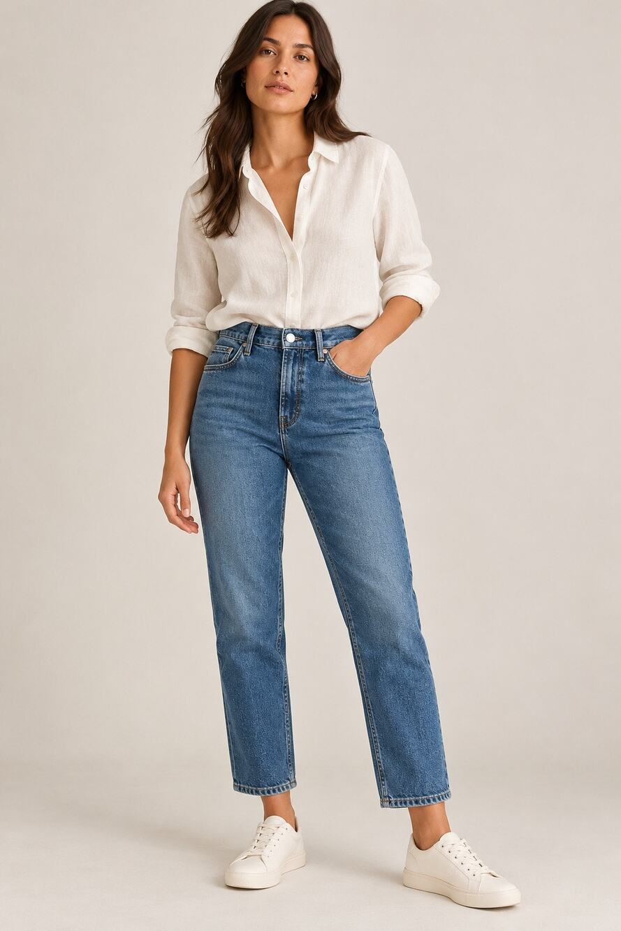 Everlane High Waist Straight Ankle Jeans – Size 27